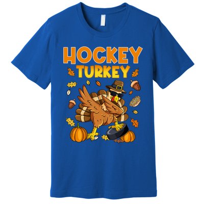 IM The Hockey Turkey Dabbing Thanksgiving Funny Thankful Gift Premium T-Shirt