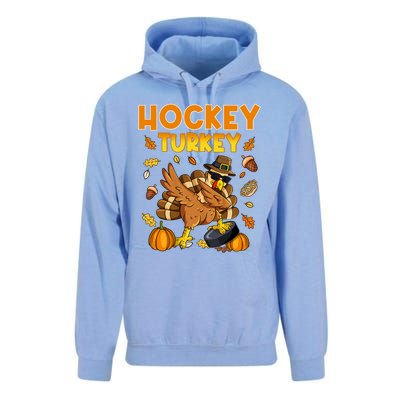 IM The Hockey Turkey Dabbing Thanksgiving Funny Thankful Gift Unisex Surf Hoodie