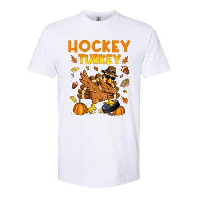 IM The Hockey Turkey Dabbing Thanksgiving Funny Thankful Gift Softstyle CVC T-Shirt