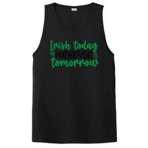 Irish Today Hungover Tomorrow Funny St Patricks Day PosiCharge Competitor Tank