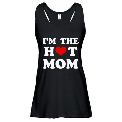 IM The Hot Mom Funny Mom Ladies Essential Flowy Tank