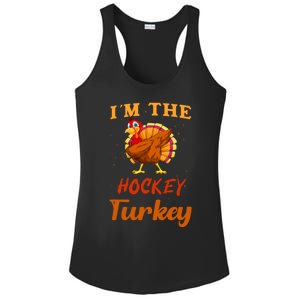 Im The Hockey Turkey Funny Thanksgiving Matching Family Great Gift Ladies PosiCharge Competitor Racerback Tank