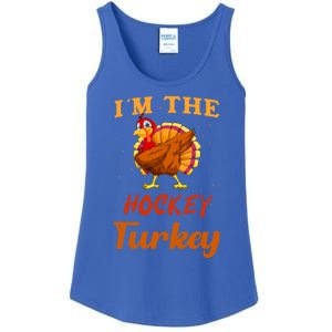 Im The Hockey Turkey Funny Thanksgiving Matching Family Great Gift Ladies Essential Tank