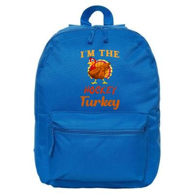 Im The Hockey Turkey Funny Thanksgiving Matching Family Great Gift 16 in Basic Backpack
