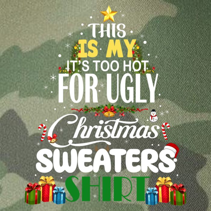 Its Too Hot For Ugly Christmas Sweaters Funny Xmas Pjs Legacy Tie Dye Trucker Hat