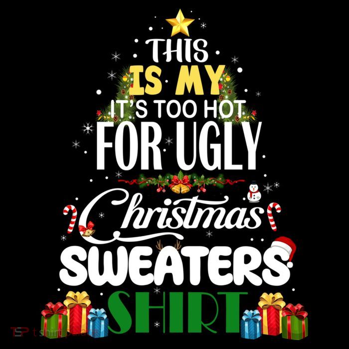 Its Too Hot For Ugly Christmas Sweaters Funny Xmas Pjs City Backpack