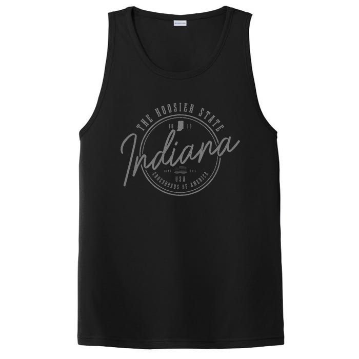 Indiana The H.O.O.S.I.E.R State Est. 1816 Patriotic Pride Indiana PosiCharge Competitor Tank