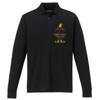 It's Too Hot For Ugly Christmas Funny Xmas  Performance Long Sleeve Polo