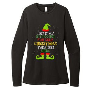 It's Too Hot For Ugly Christmas Funny Xmas  Womens CVC Long Sleeve Shirt