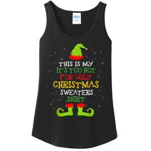 It's Too Hot For Ugly Christmas Funny Xmas  Ladies Essential Tank