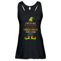 It's Too Hot For Ugly Christmas Funny Xmas  Ladies Essential Flowy Tank