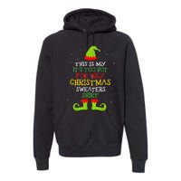 It's Too Hot For Ugly Christmas Funny Xmas  Premium Hoodie