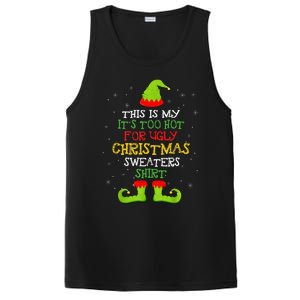 It's Too Hot For Ugly Christmas Funny Xmas  PosiCharge Competitor Tank