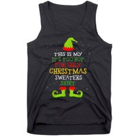 It's Too Hot For Ugly Christmas Funny Xmas  Tank Top