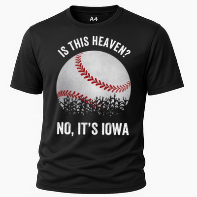 Is This Heaven No Its Iowa Vintage Baseball Corn Fields Performance Shirt
