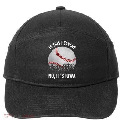 Is This Heaven No Its Iowa Vintage Baseball Corn Fields 7-Panel Snapback Hat