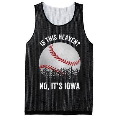 Is This Heaven No Its Iowa Vintage Baseball Corn Fields Mesh Reversible Basketball Jersey Tank