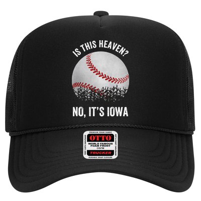 Is This Heaven No Its Iowa Vintage Baseball Corn Fields Trucker Hat