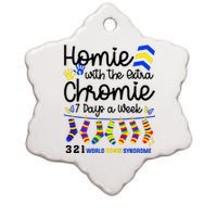 Im The Homie With Extra Chromie 321 Down Syndrome T21 Squad Ceramic Star Ornament