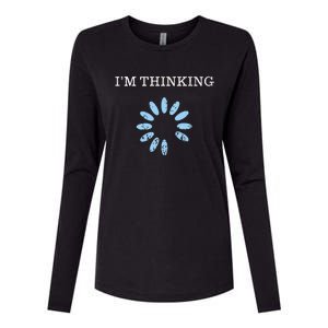 IM Thinking It Nerd Geeks Programmers Womens Cotton Relaxed Long Sleeve T-Shirt