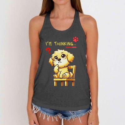 IM Thinking Women's Knotted Racerback Tank