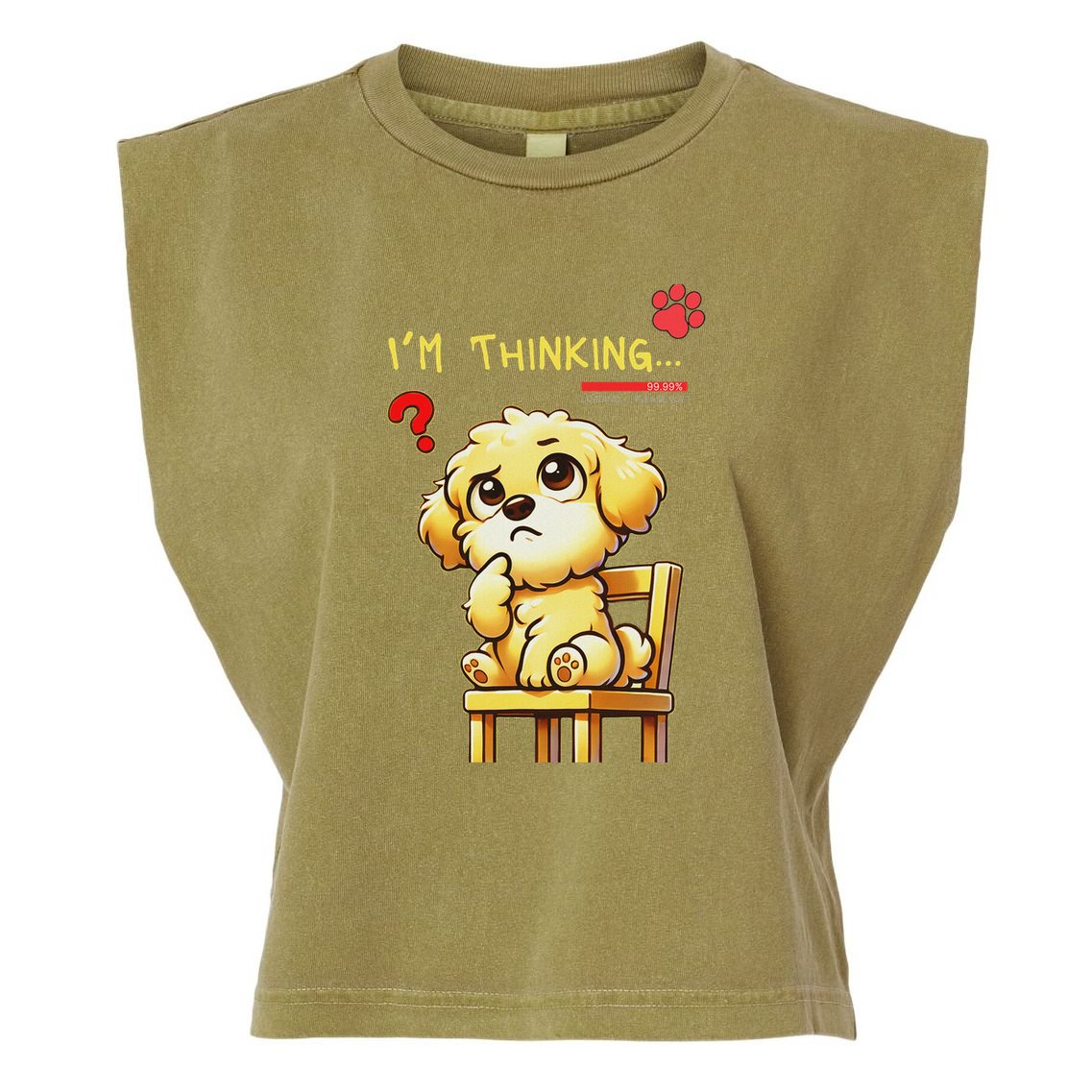 IM Thinking Garment-Dyed Women's Muscle Tee