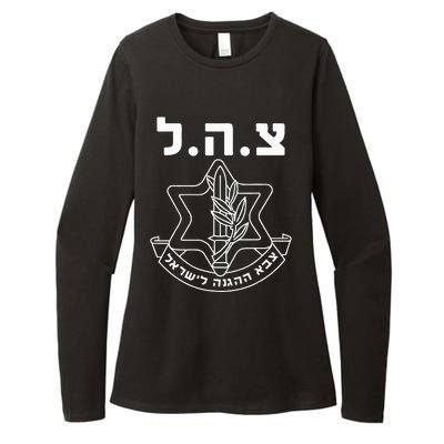 IDF Tzahal Israel Defense Forces  Womens CVC Long Sleeve Shirt