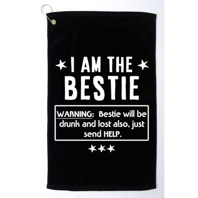 Ing Tee If Lost Or Drunk Return To I Am The Bestie Funny Gift Golf Towel