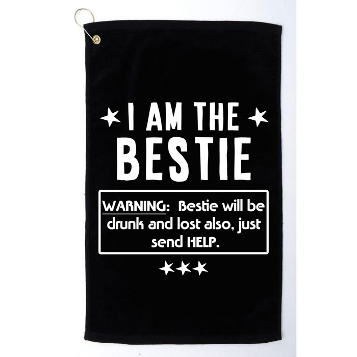 Ing Tee If Lost Or Drunk Return To I Am The Bestie Funny Gift Golf Towel