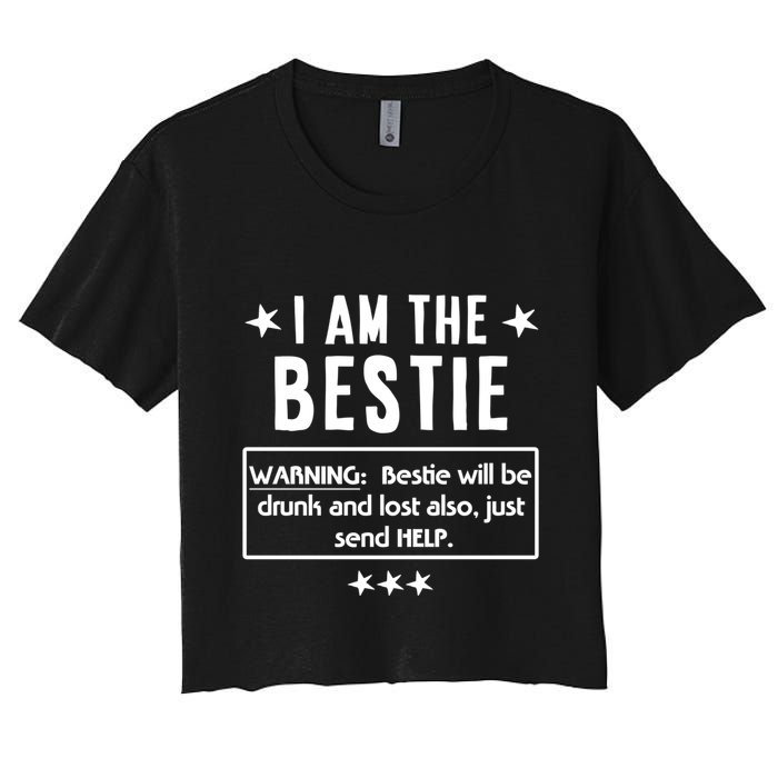 Ing Tee If Lost Or Drunk Return To I Am The Bestie Funny Gift Crop Top