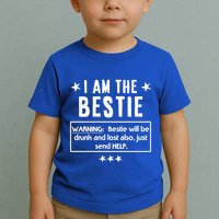 Ing Tee If Lost Or Drunk Return To I Am The Bestie Funny Gift Toddler T-Shirt