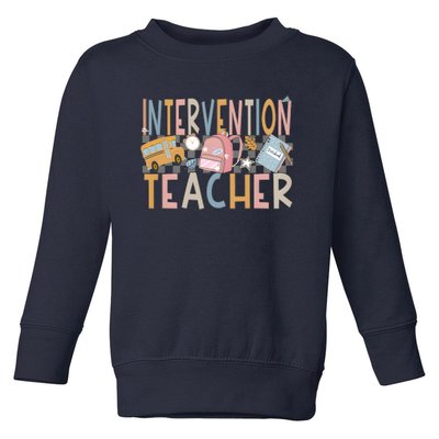 Intervention Teacher Toddler Sweatshirt