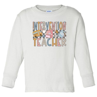 Intervention Teacher Toddler Long Sleeve Shirt