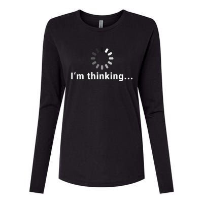 IM Thinking Womens Cotton Relaxed Long Sleeve T-Shirt