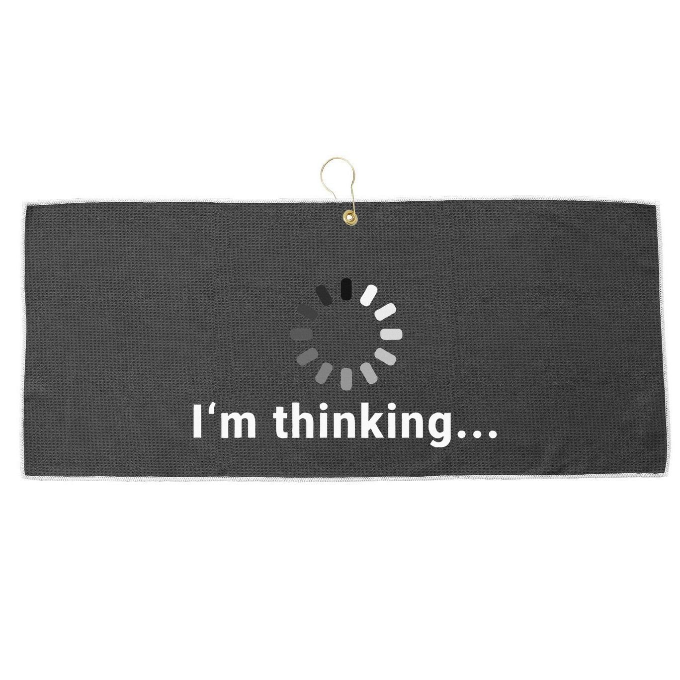 IM Thinking Large Microfiber Waffle Golf Towel