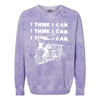 I Think I Can Train Colorblast Crewneck Sweatshirt