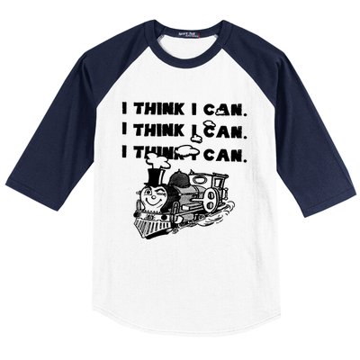 I Think I Can Train Baseball Sleeve Shirt