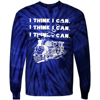 I Think I Can Train Tie-Dye Long Sleeve Shirt