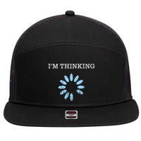 IM Thinking It Nerd Geeks Programmers 7 Panel Mesh Trucker Snapback Hat
