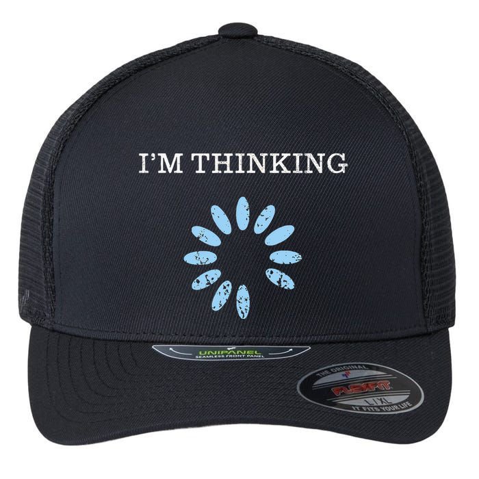 IM Thinking It Nerd Geeks Programmers Flexfit Unipanel Trucker Cap
