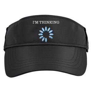 IM Thinking It Nerd Geeks Programmers Adult Drive Performance Visor