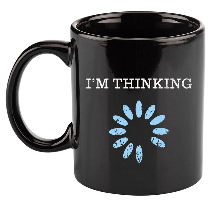 IM Thinking It Nerd Geeks Programmers 11oz C Handle Ceramic Mug