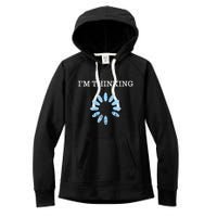IM Thinking It Nerd Geeks Programmers Women's Fleece Hoodie