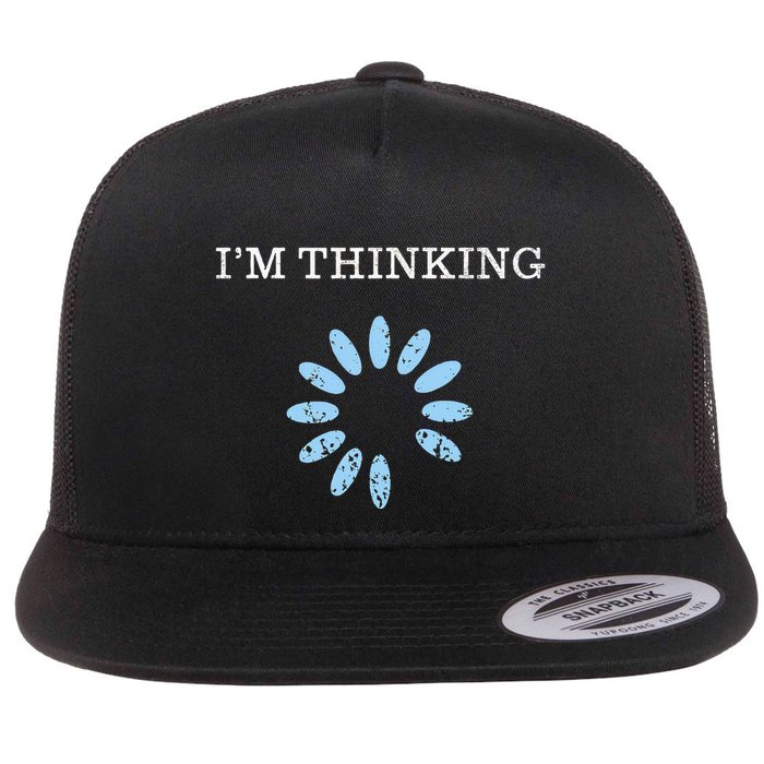 IM Thinking It Nerd Geeks Programmers Flatbill Hat