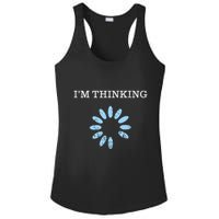 IM Thinking It Nerd Geeks Programmers Ladies PosiCharge Competitor Racerback Tank