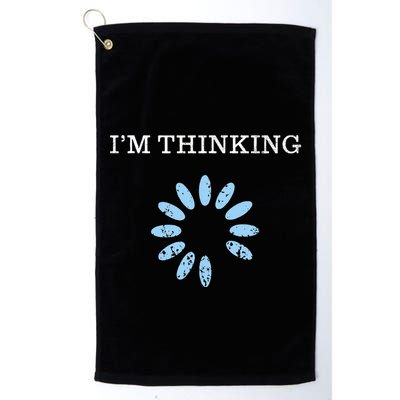 IM Thinking It Nerd Geeks Programmers Golf Towel