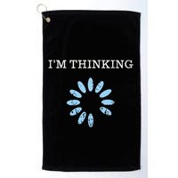IM Thinking It Nerd Geeks Programmers Golf Towel