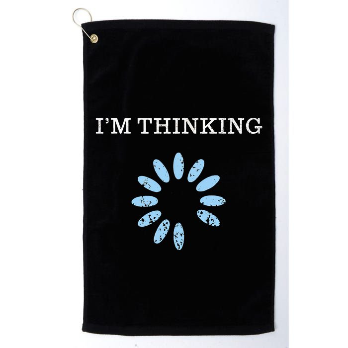 IM Thinking It Nerd Geeks Programmers Golf Towel