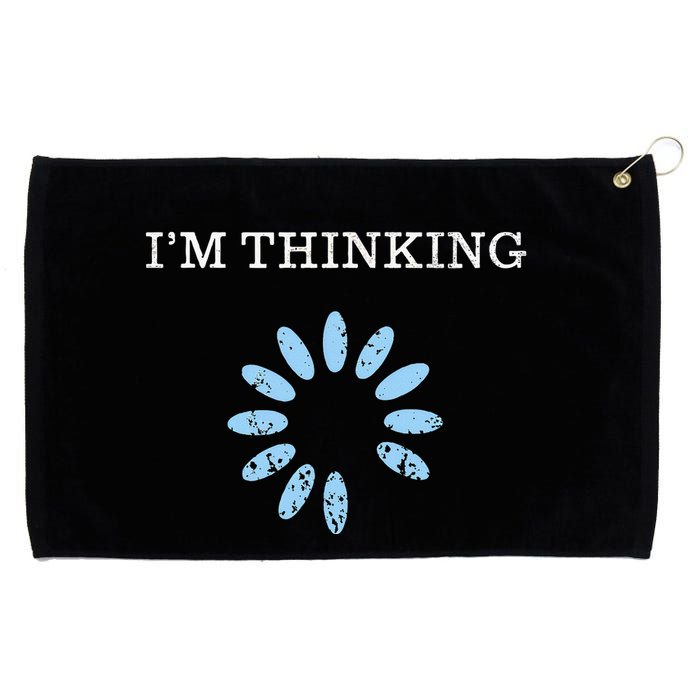 IM Thinking It Nerd Geeks Programmers Grommeted Golf Towel
