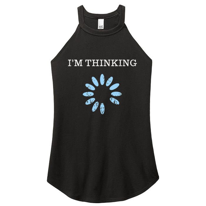 IM Thinking It Nerd Geeks Programmers Women's Perfect Tri Rocker Tank